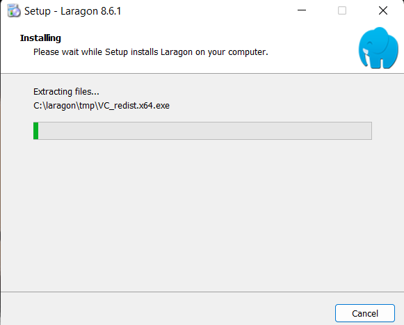 Wizard installer Laragon