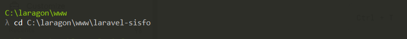 Pembuatan project Laravel