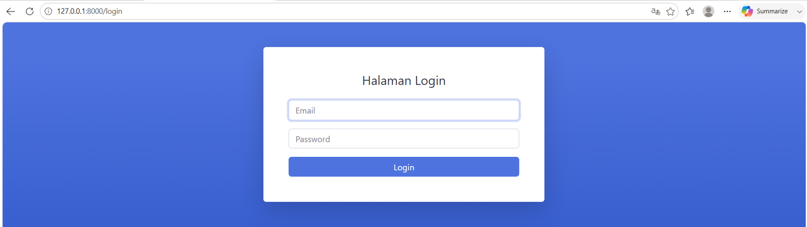 Kembali ke halaman login setelah logout